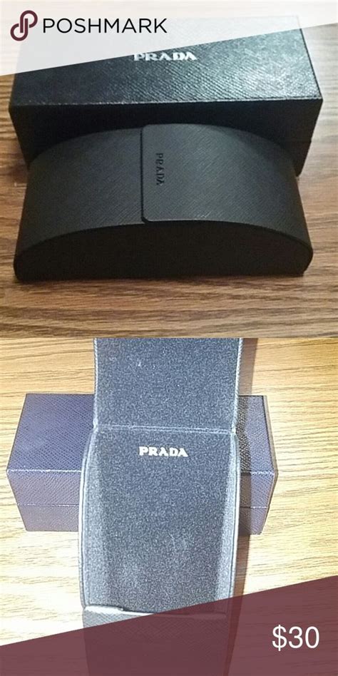 black prada glasses case
